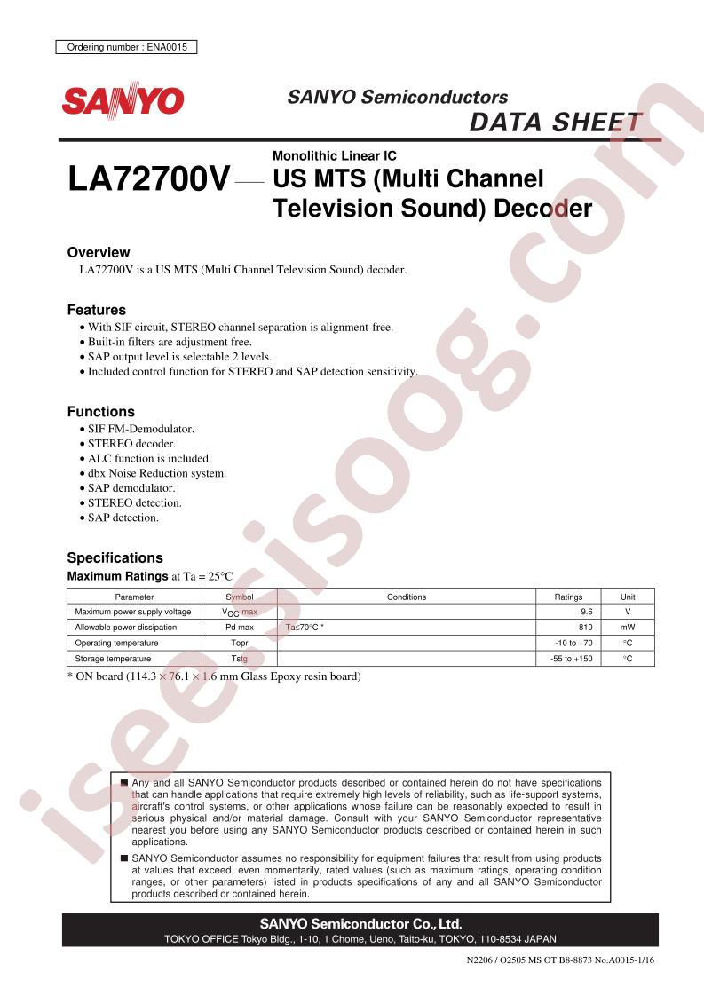 LA72700V