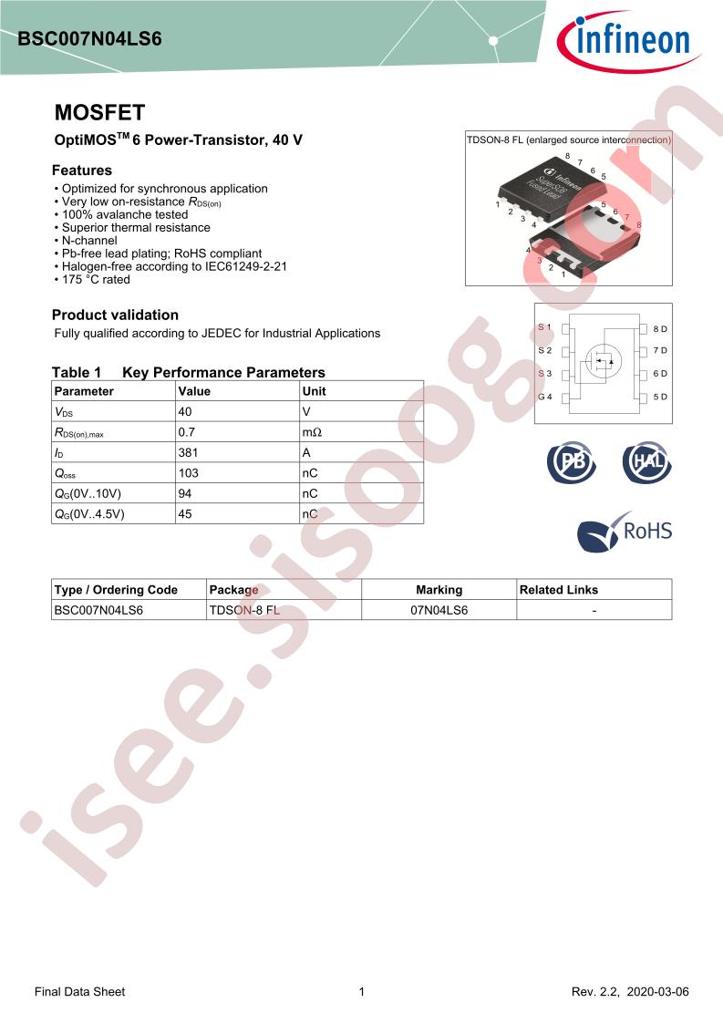 BSC007N04LS6