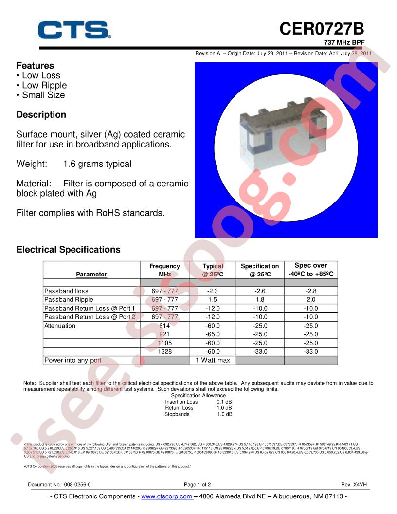 CER0727B
