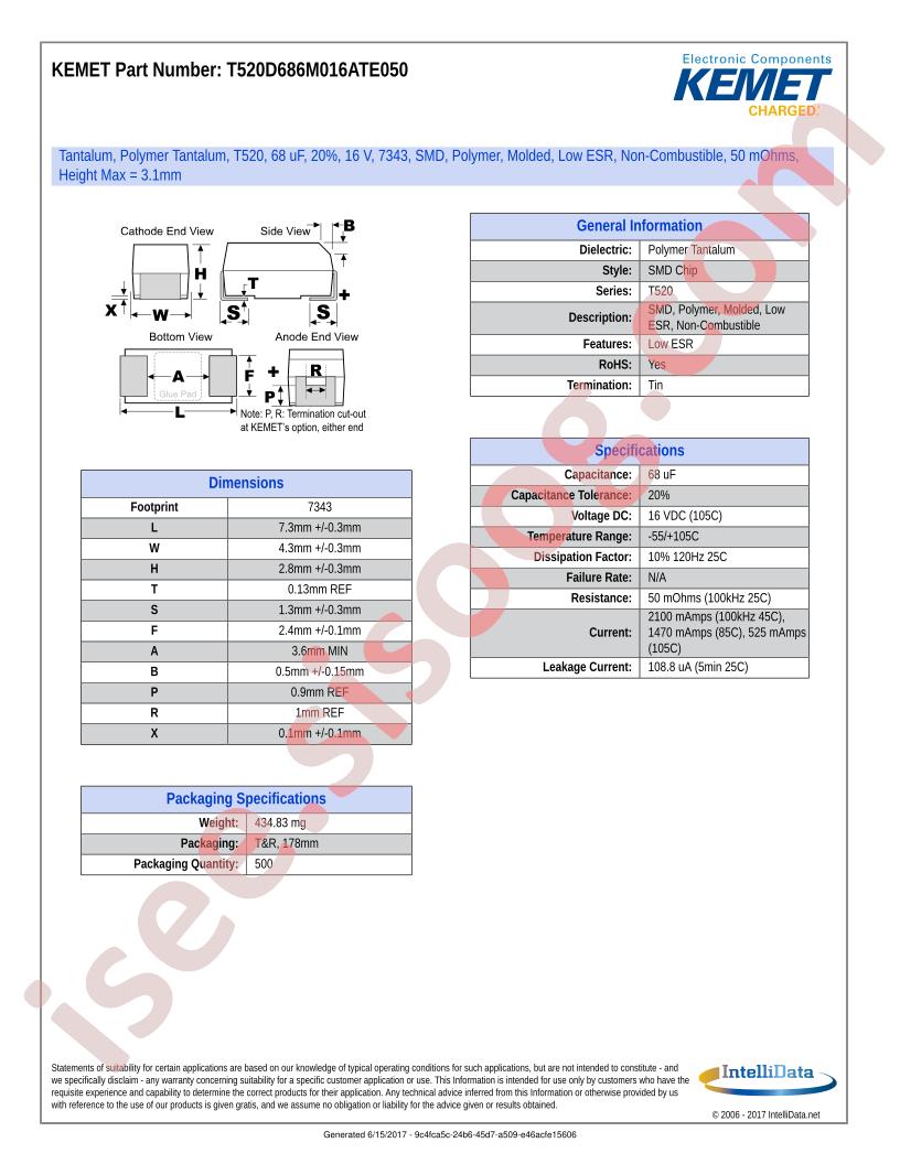 T520D686M016ATE050