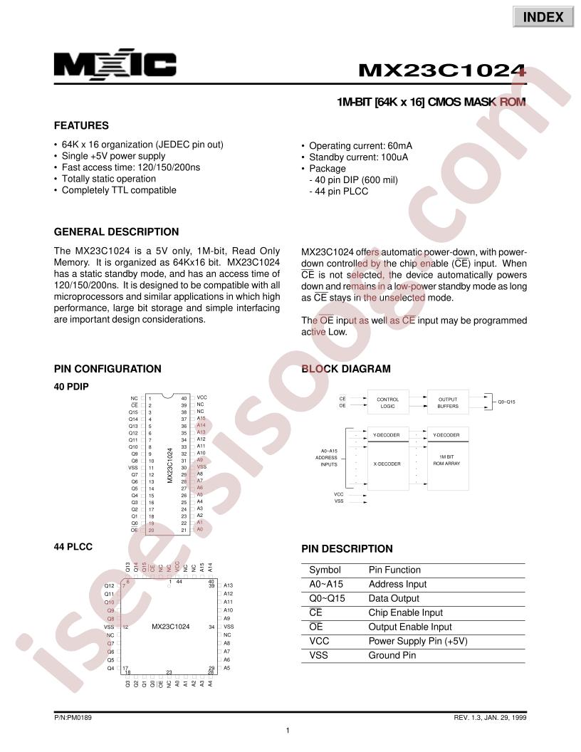 MX23C1024QC-20