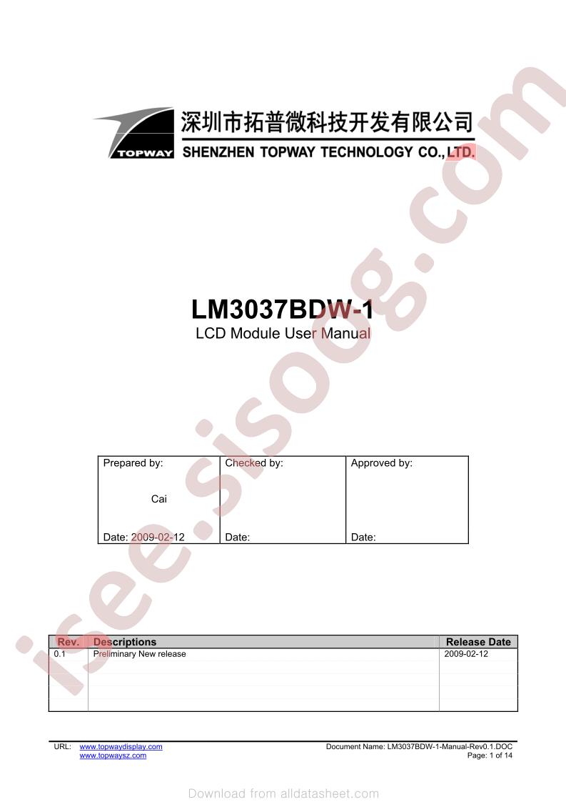 LM3037BDW-1