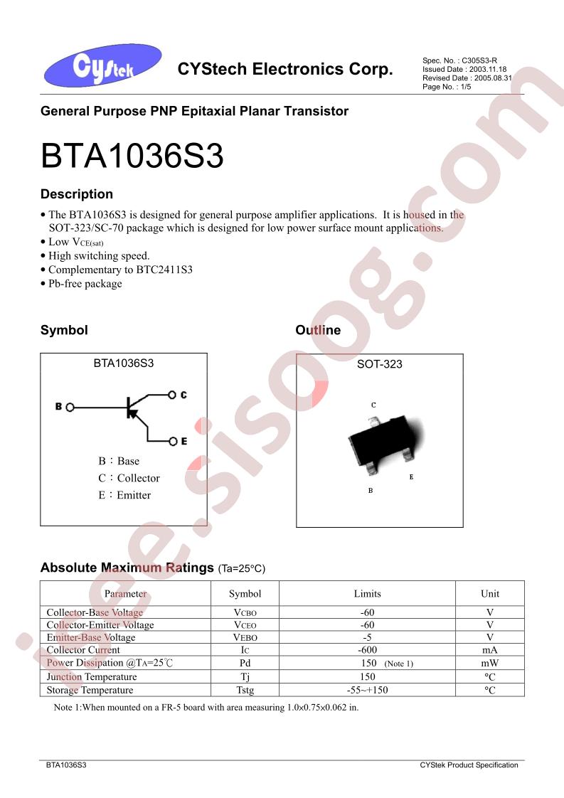 BTA1036S3