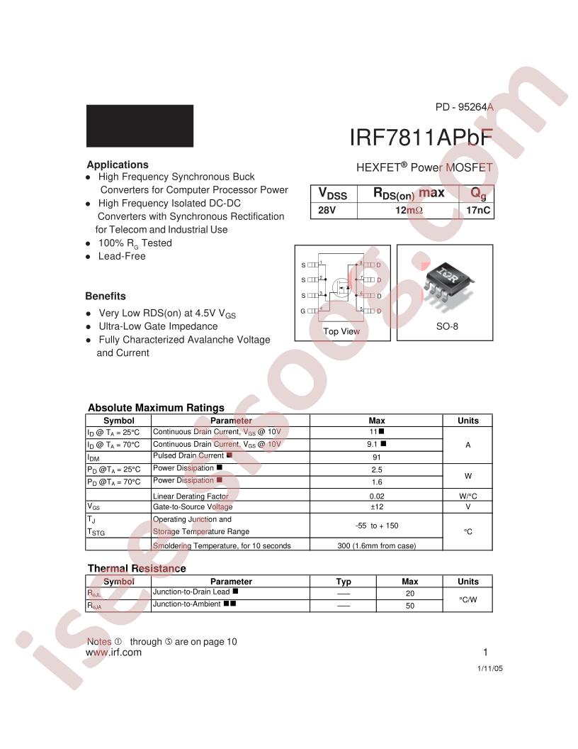 IRF7811APBF