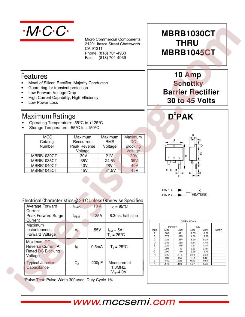 MBRB1045CT