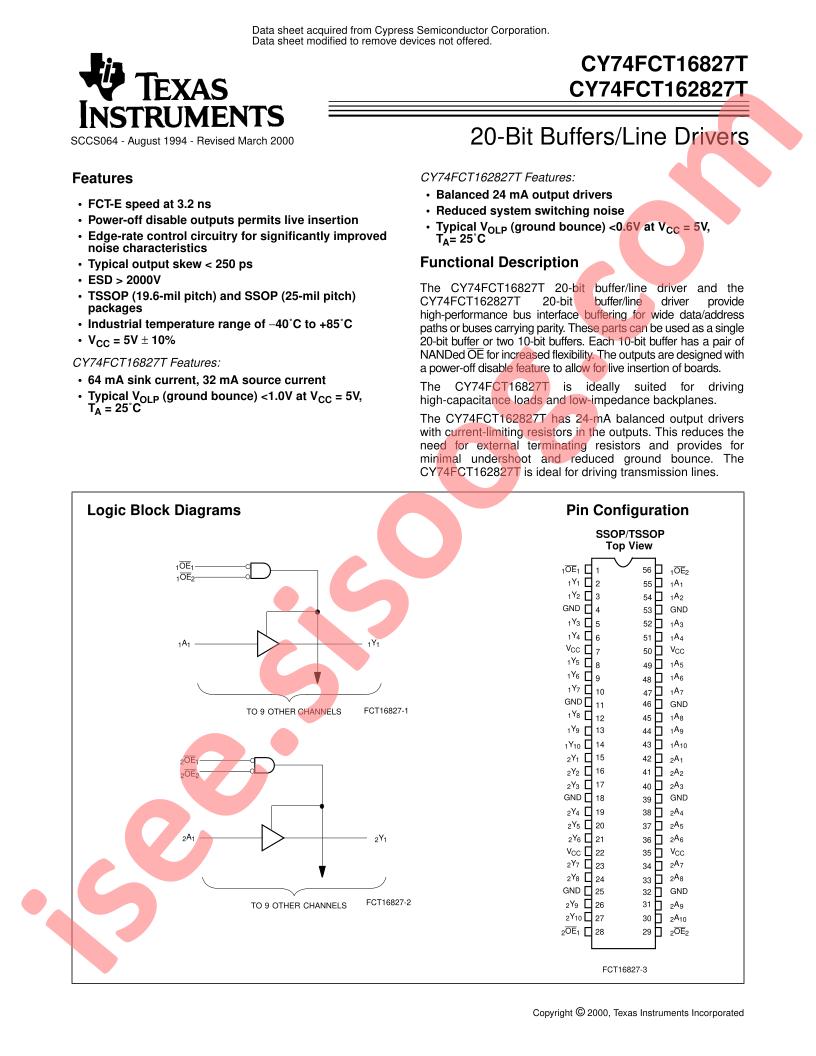 CY74FCT16827T