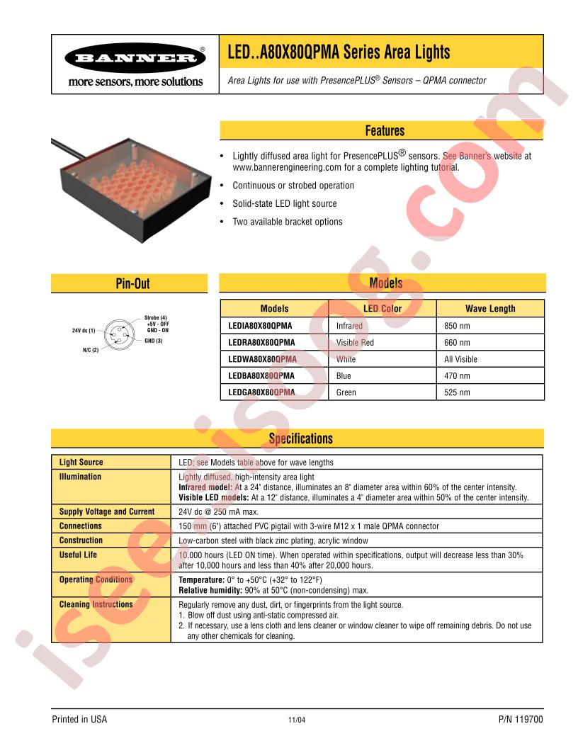 LEDIA80X80QPMA