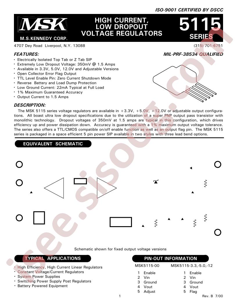 MSK5115-00BZD