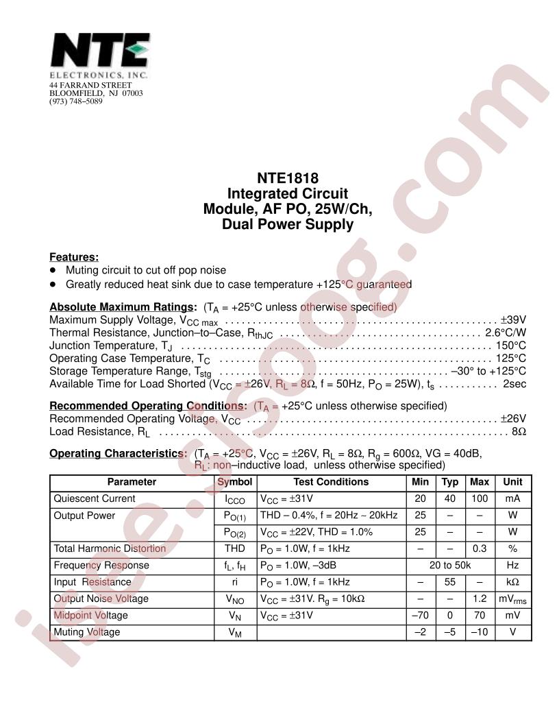 NTE1818