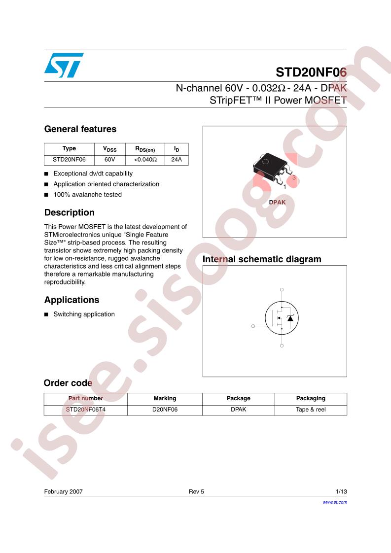 STD20NF06