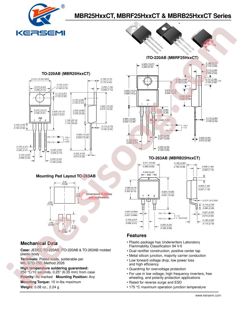 MBRF25H60CT