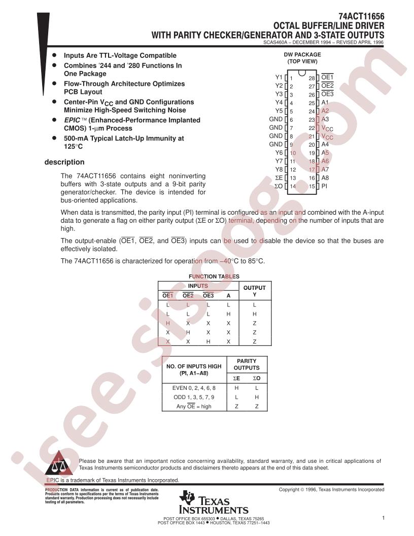 74ACT11656DW