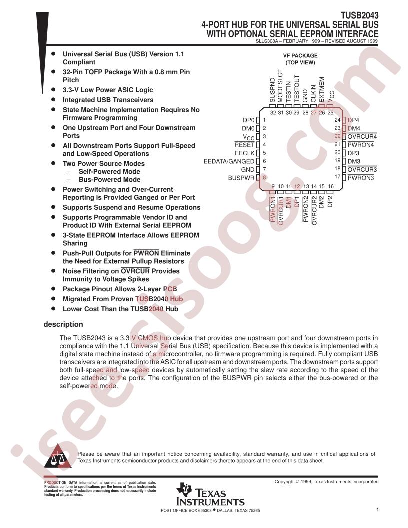 TUSB2043VF