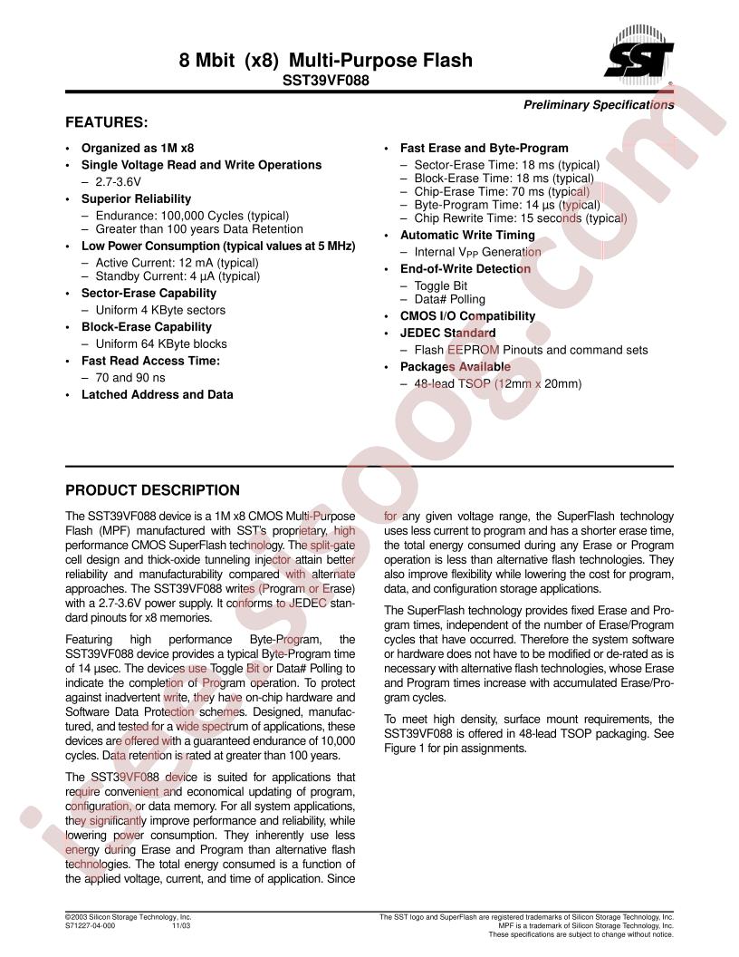 SST39VF088