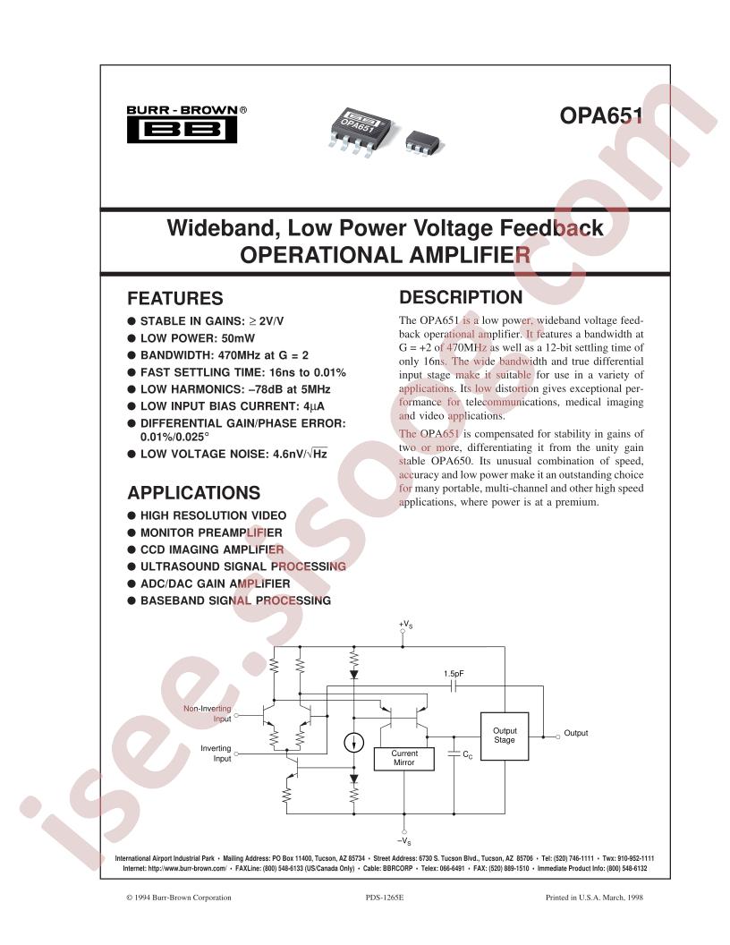 OPA651U