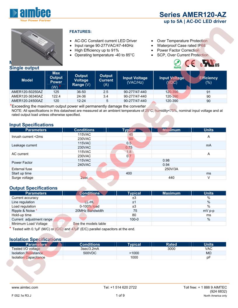 AMER120-50250AZ