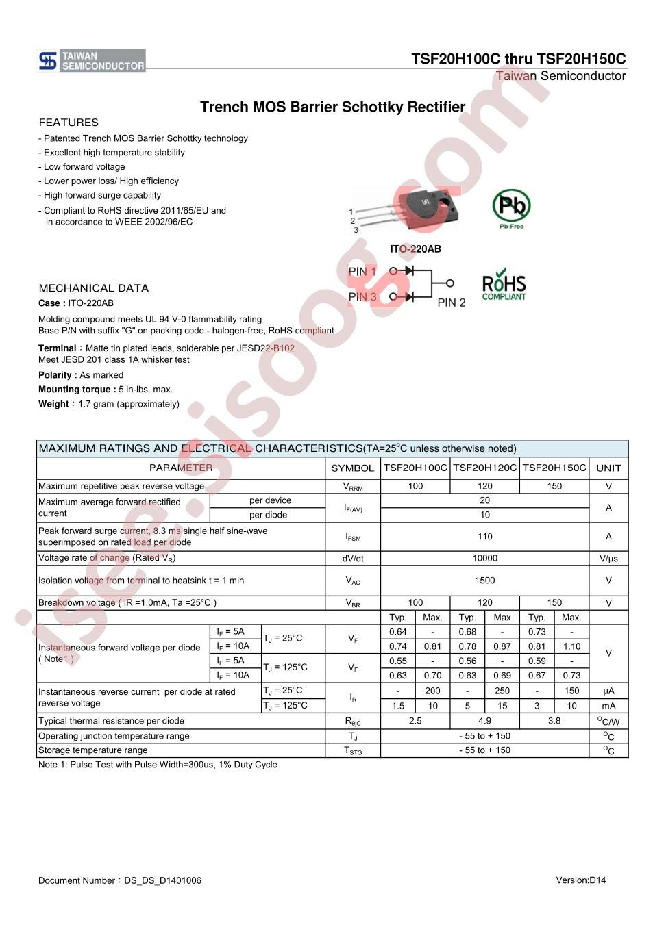TSF20H100C