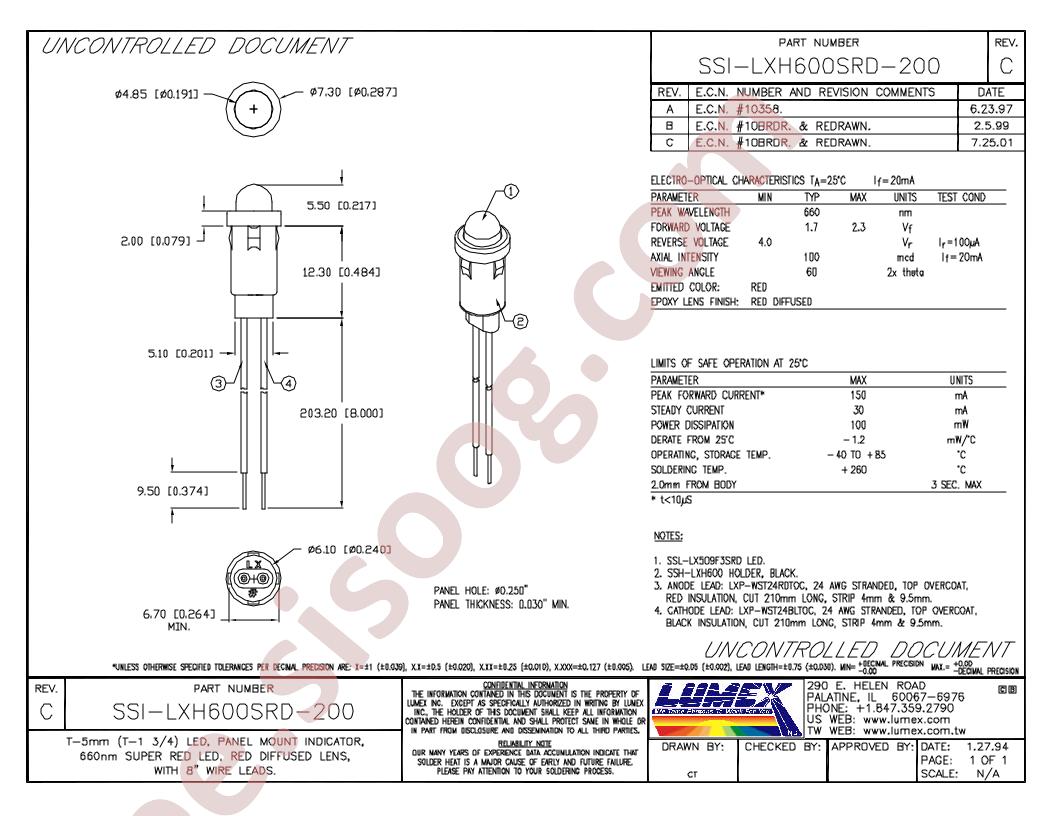 SSI-LXH600SRD-200