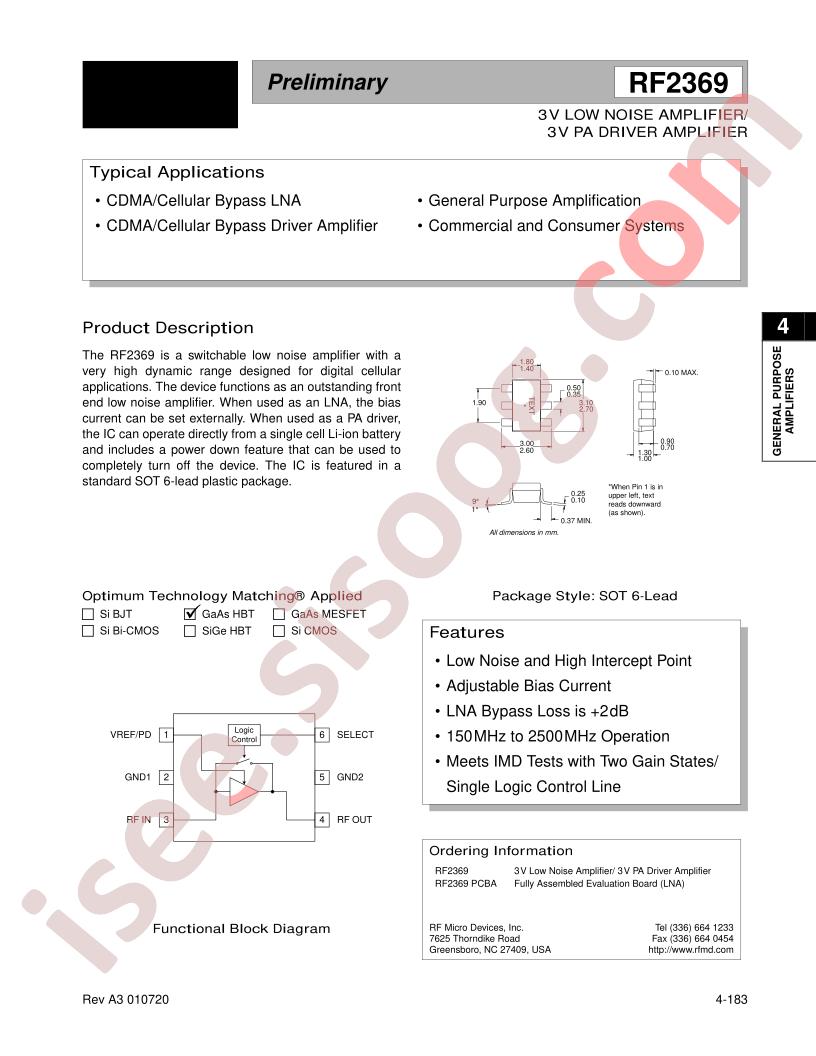 RF2369PCBA