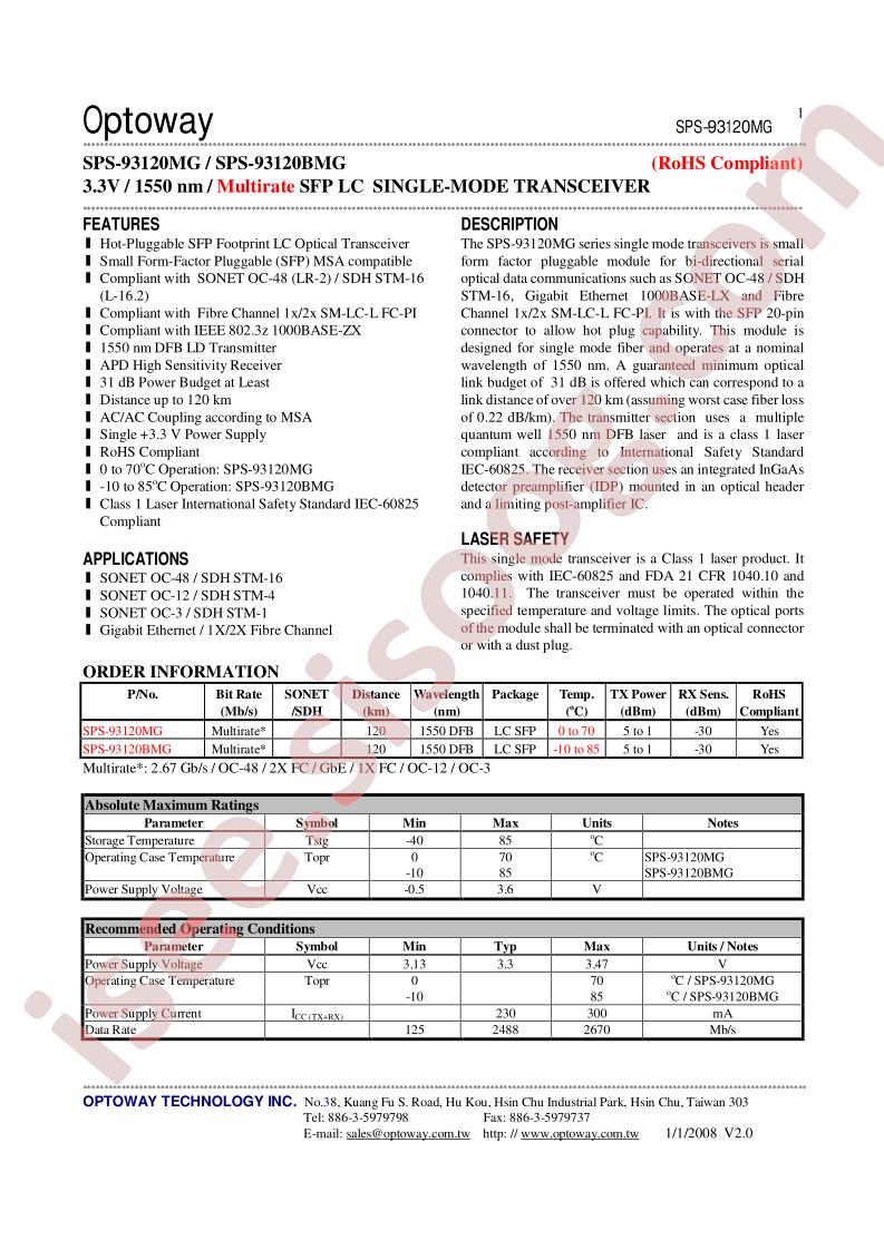 SPS-93120MG