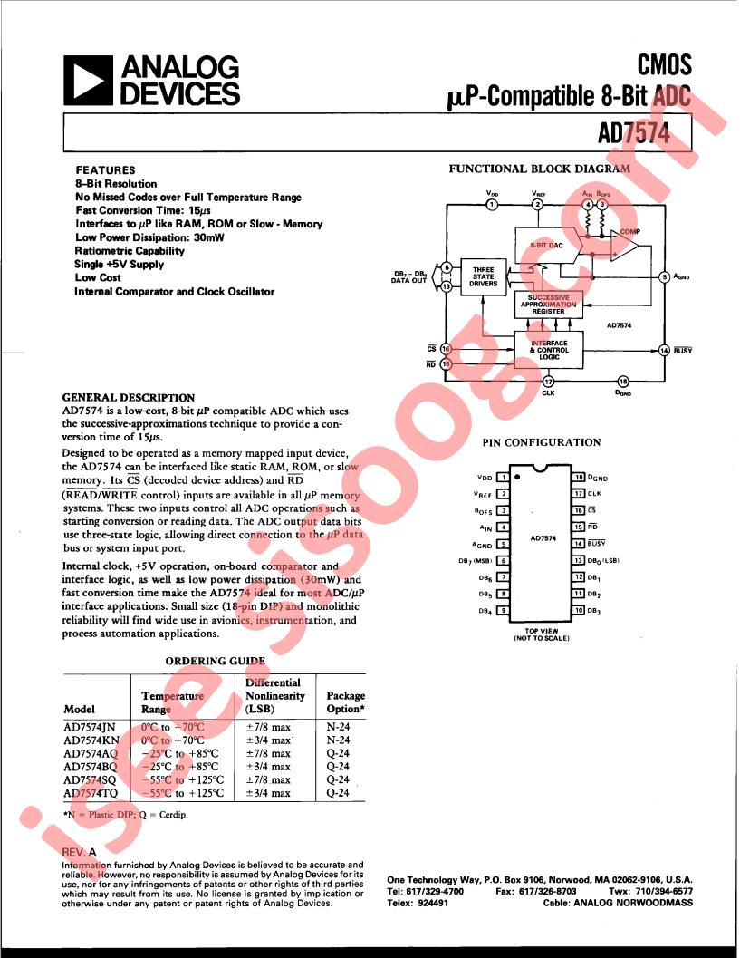 AD7574KNZ