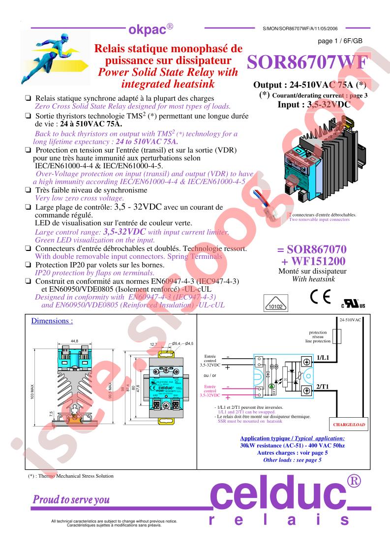 SOR86707WF