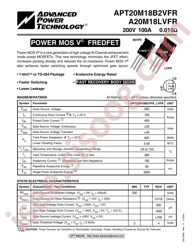 APT20M18B2VFR