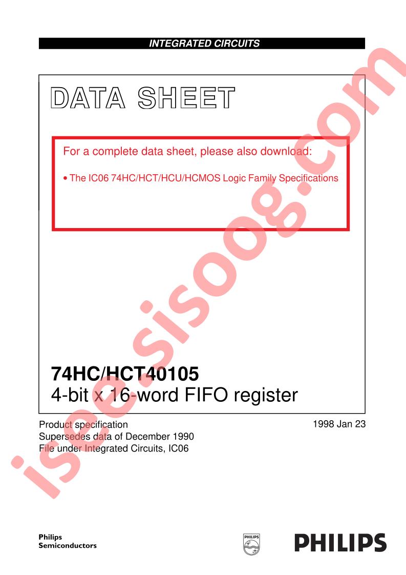 74HCT40105N
