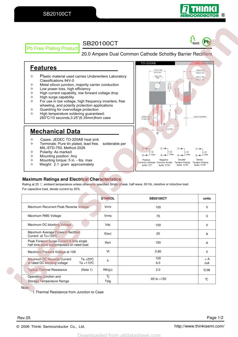 SB20100CT