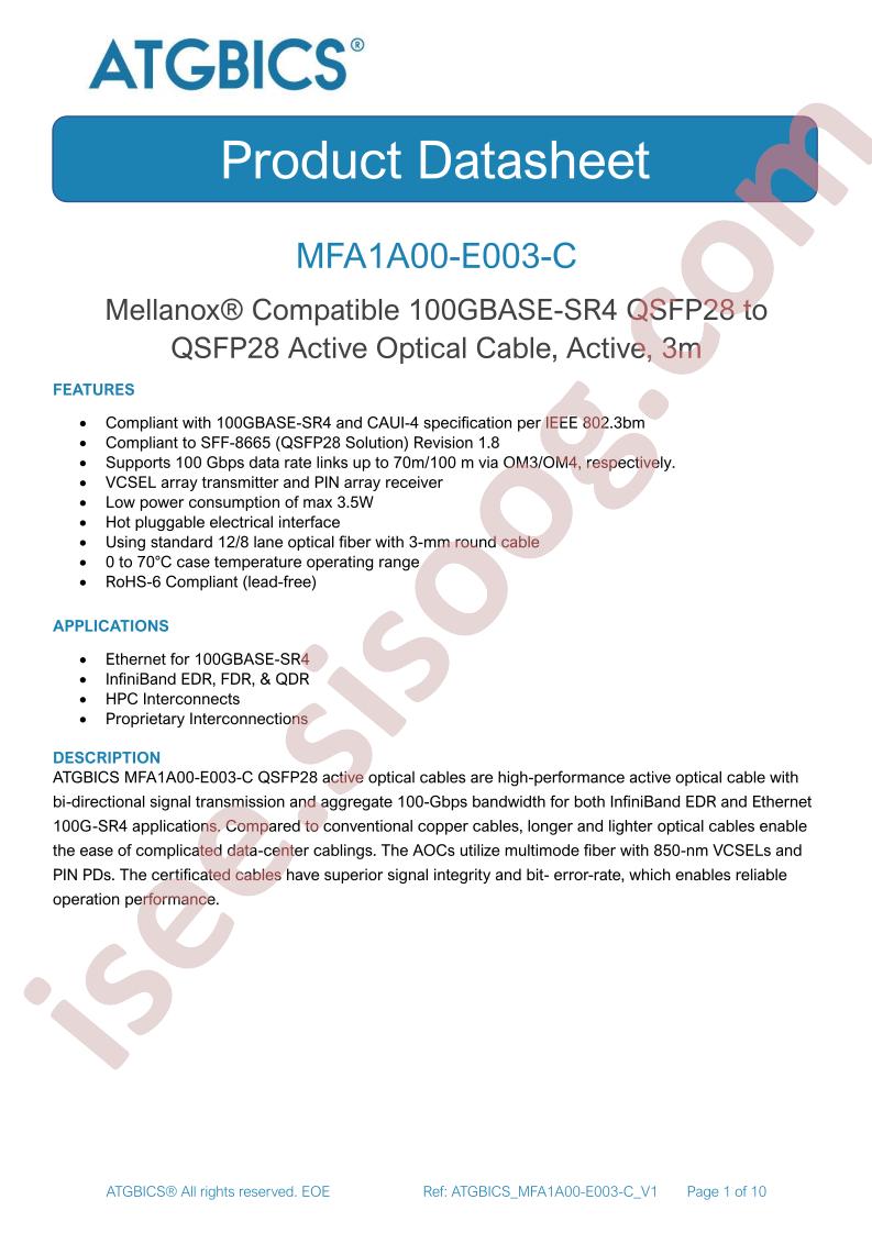 MFA1A00-C003-C