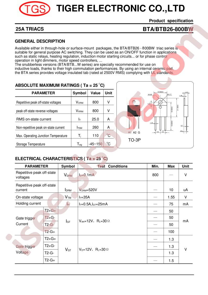 BTA26-800BW