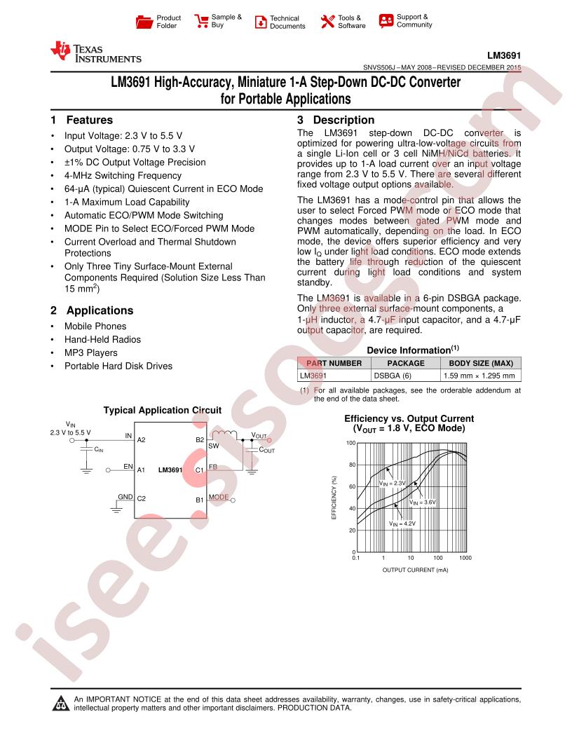 LM3691TL-1.0