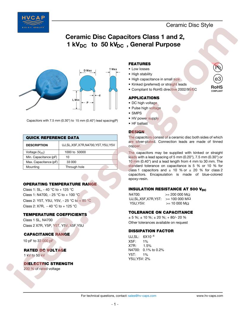 HVC-30KV-F19-F17.5-222M