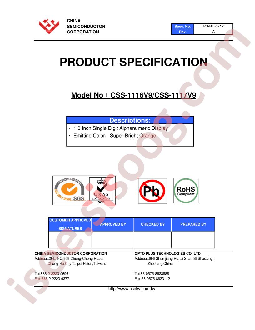 CSS-1116V9