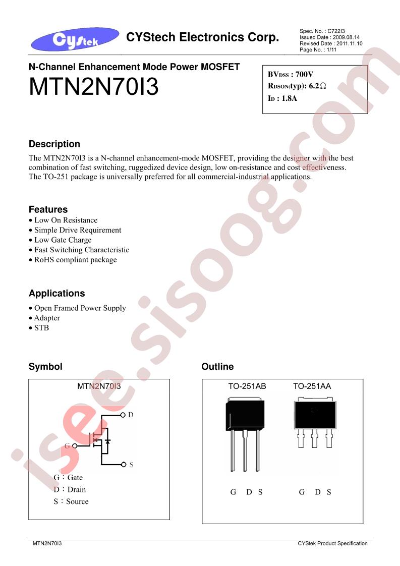 MTN2N70I3