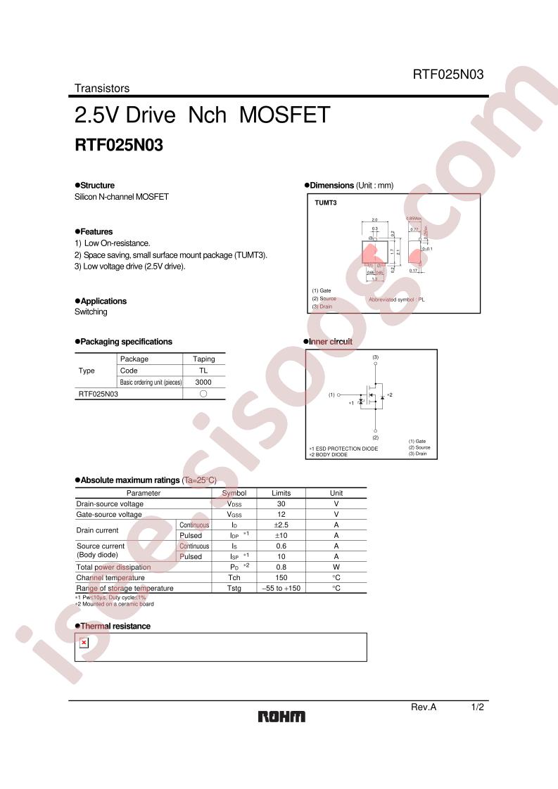 RTF025N03TL