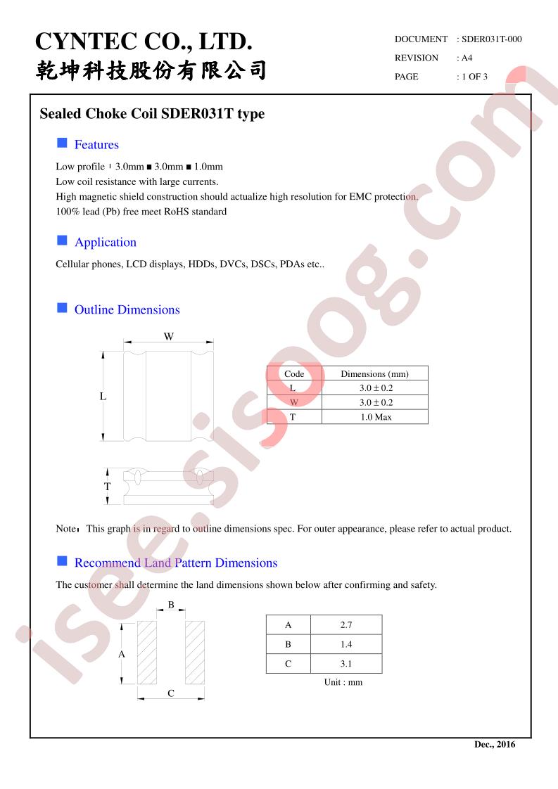 SDER031T-1R0MS