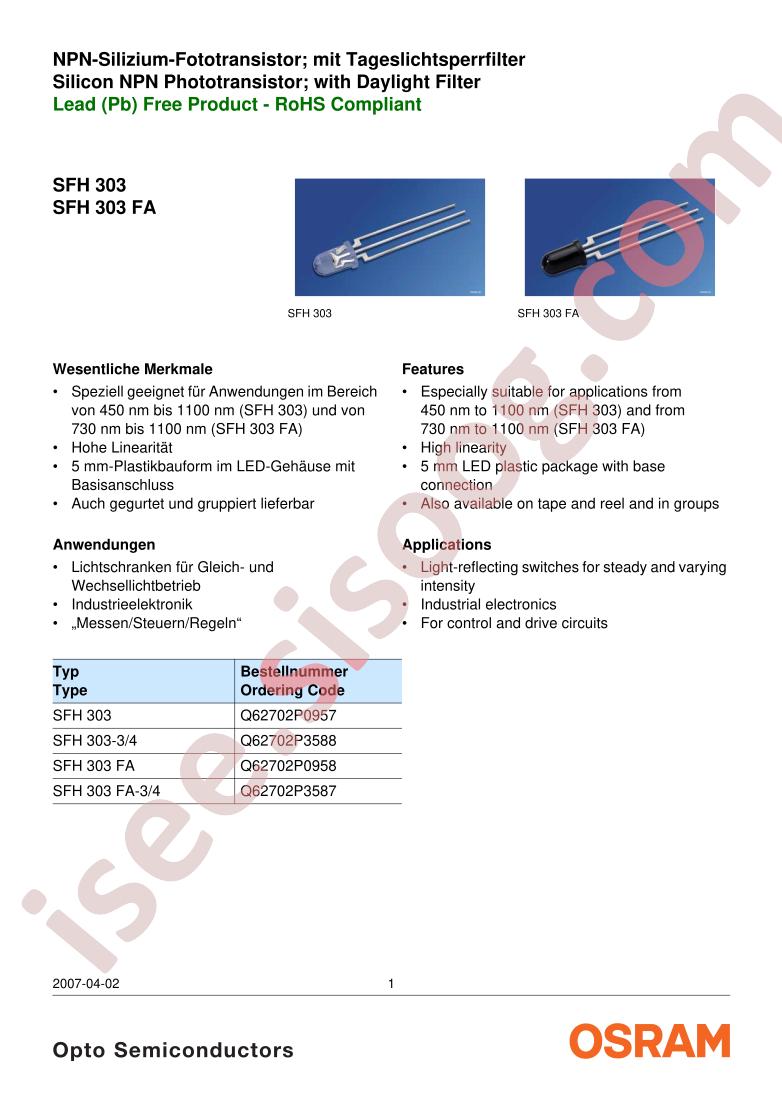 SFH303FA