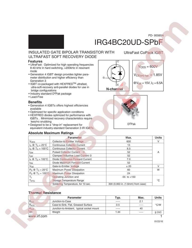 IRG4BC20UD-SPBF