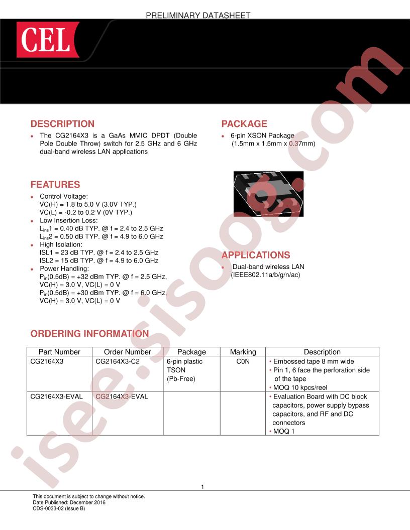 CG2164X3-EVAL