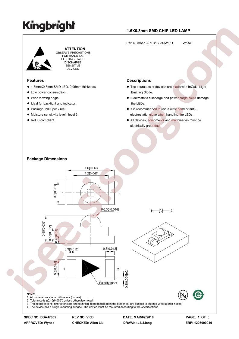 APTD1608QWF-D