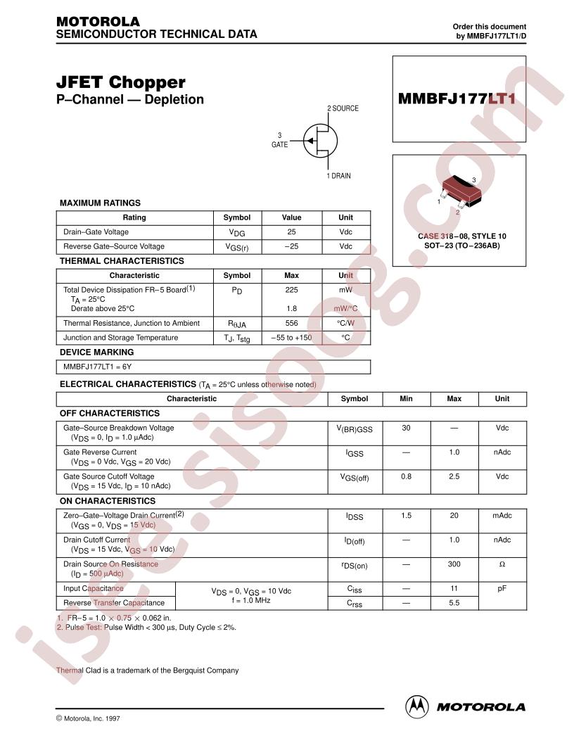 MMBFJ177LT1