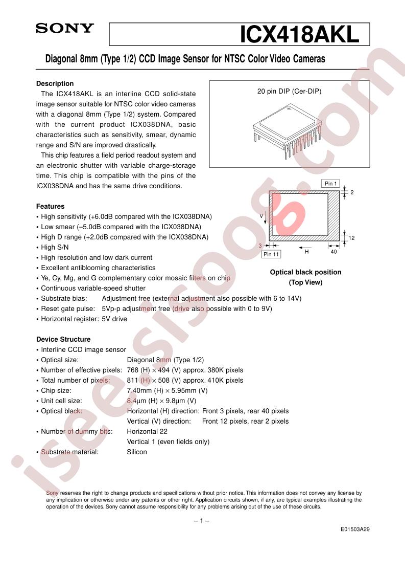 ICX418AKL