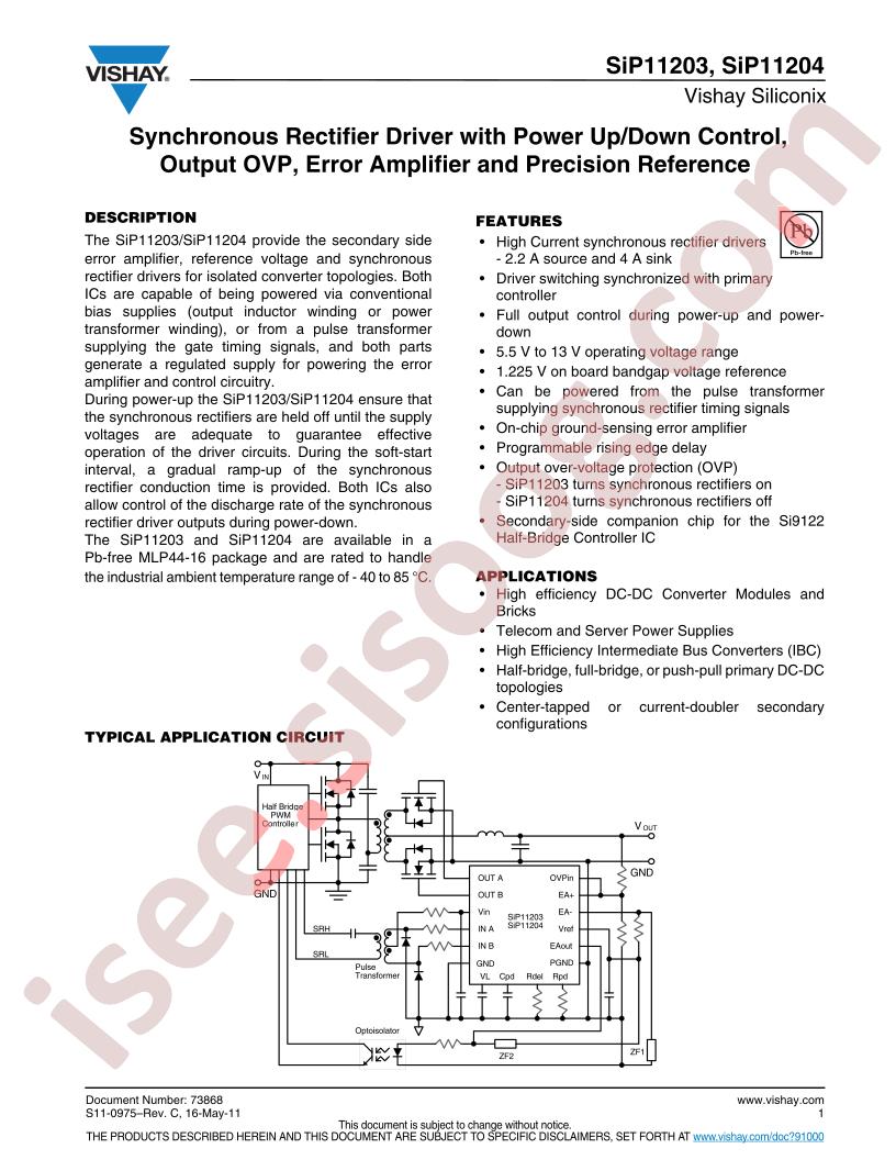 SIP11203DLP-T1-E3
