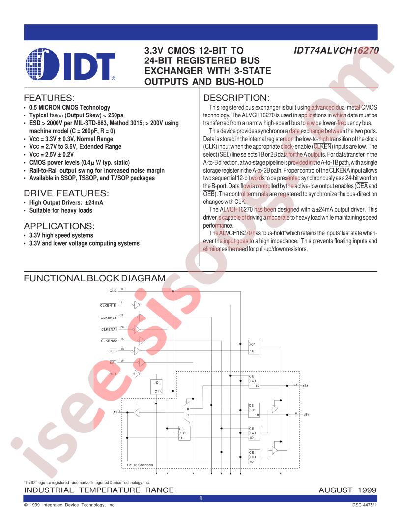 IDT74ALVCH16270