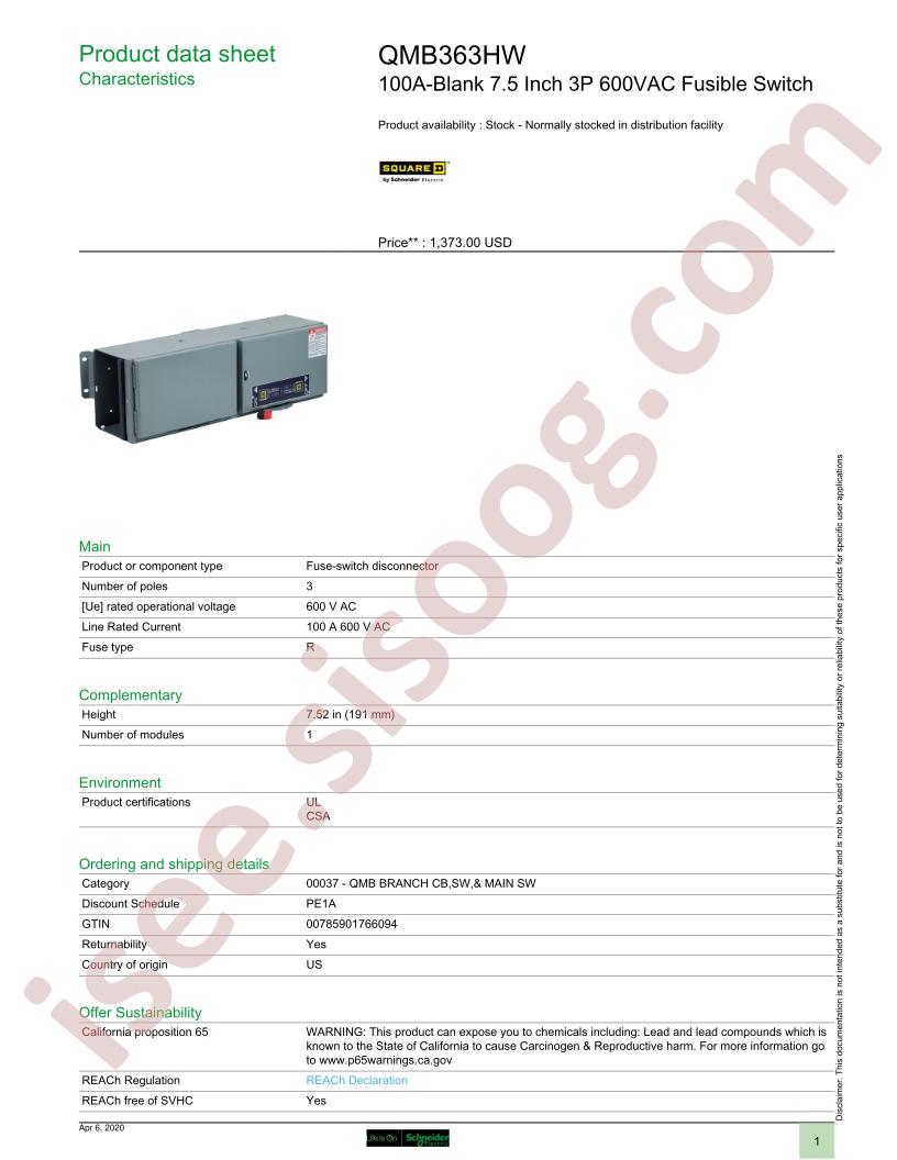 QMB363HW