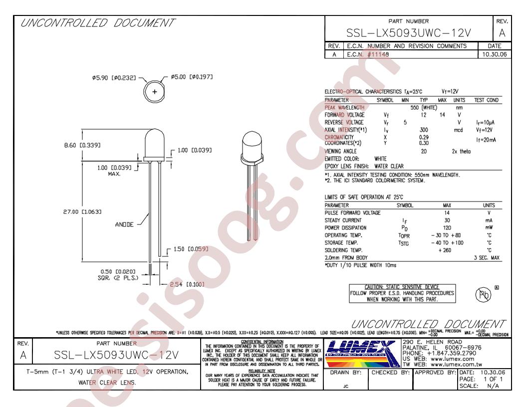 SSL-LX5093UWC-12V