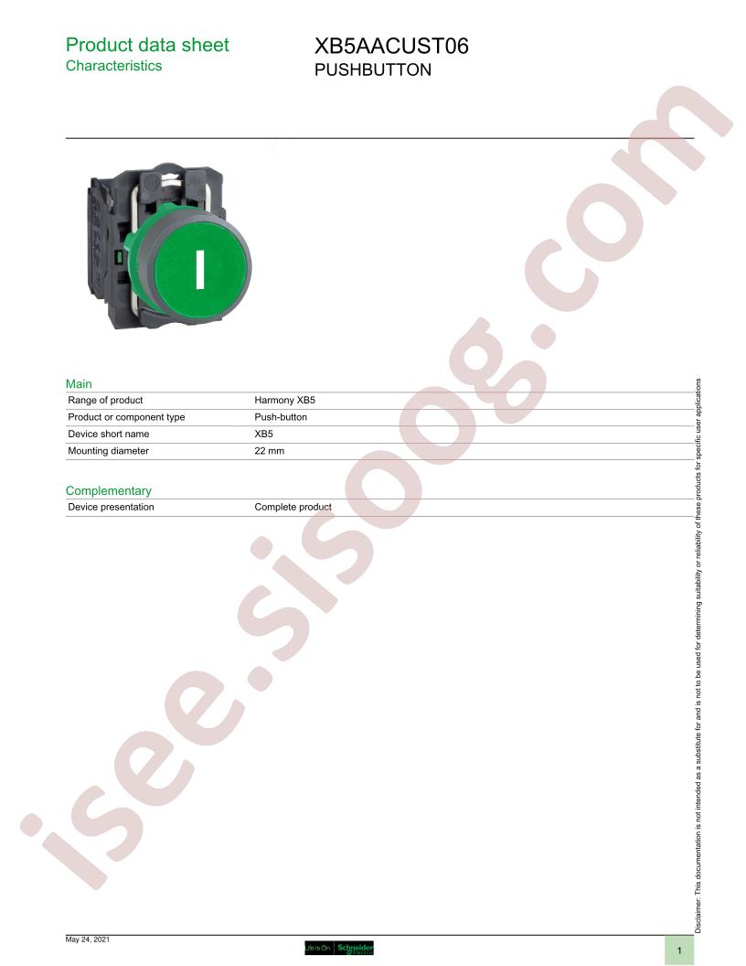 XB5AACUST06