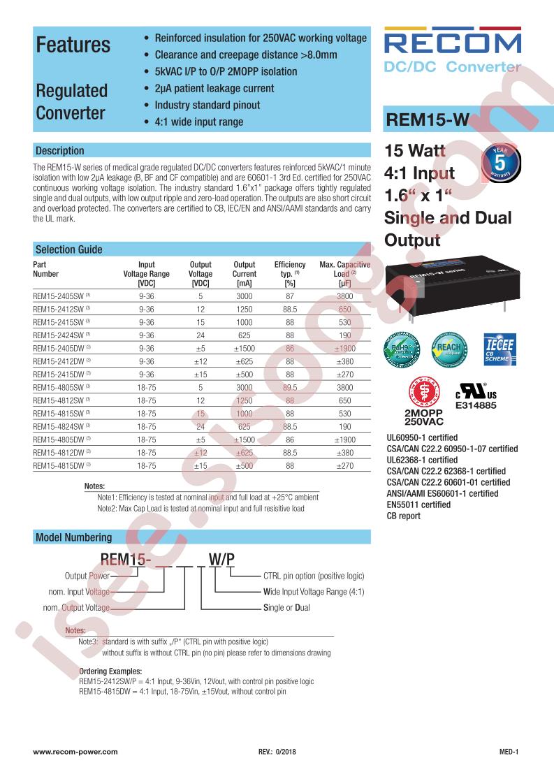 REM15-W