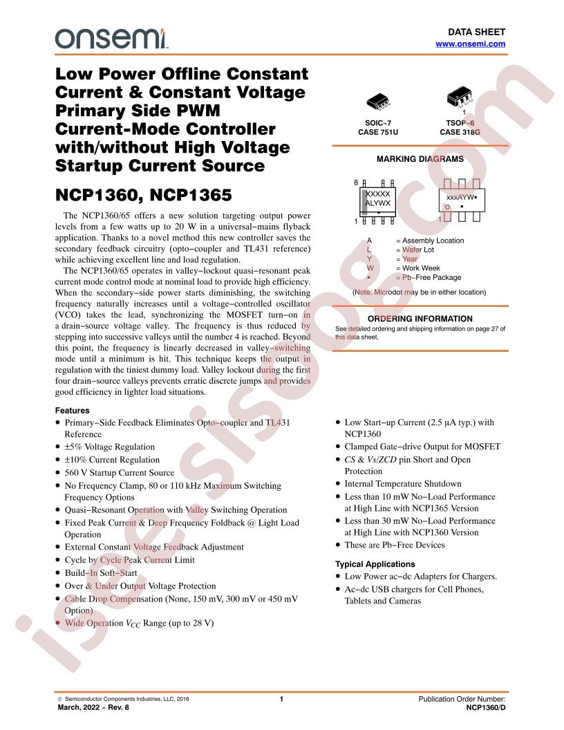 NCP1360AABCYSNT1G